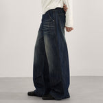 Vintage Wash High Waist Loose Wide Leg Jeans