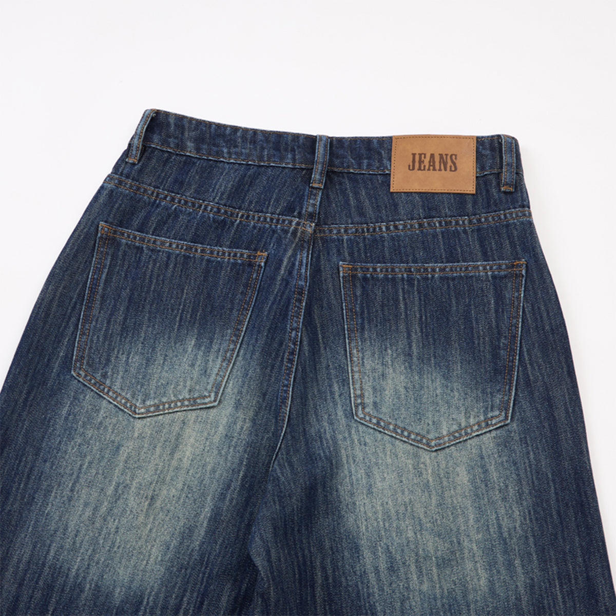 Vintage Wash High Waist Loose Wide Leg Jeans