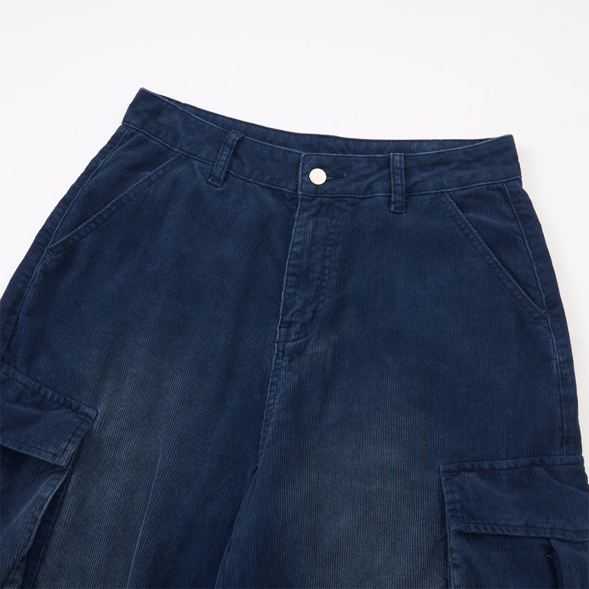 Vintage Wash Wide Leg Cargo Pants