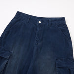 Vintage Wash Wide Leg Cargo Pants