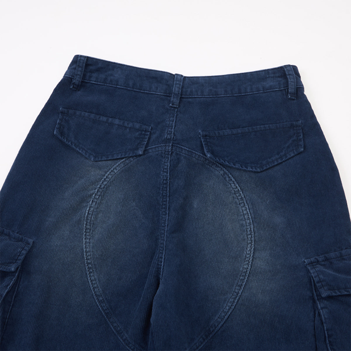 Vintage Wash Wide Leg Cargo Pants