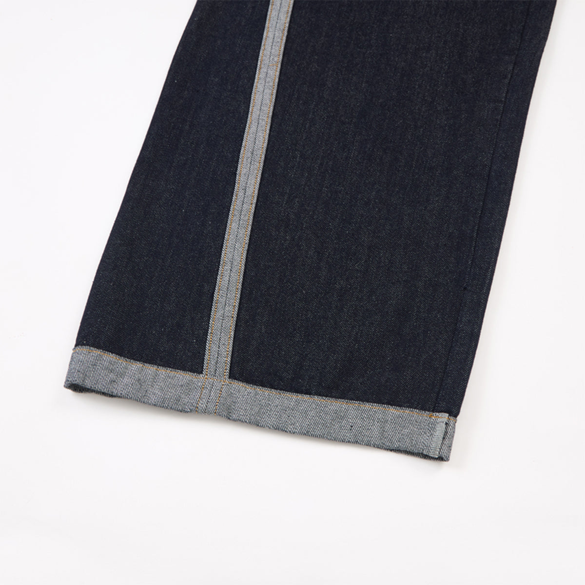 Wide Leg Contrast Stripe Denim Jeans