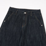 Classic Dark Wash High Waist Wide Leg Jeans