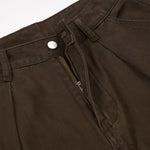 Vintage Brown Oversized Pocket Cargo Pants