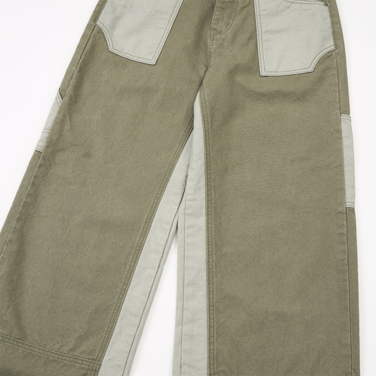 Cargo Contrast Pocket Loose Fit Pants