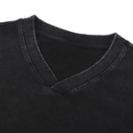Men's Casual Washed V-Neck T-Shirt 270gsm