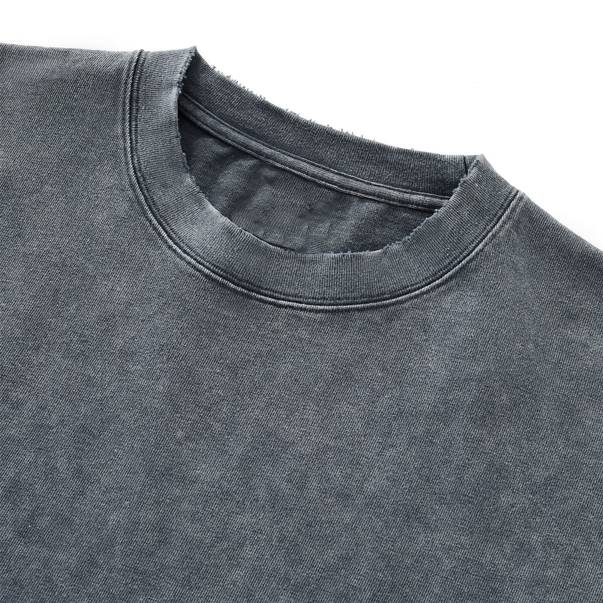 Distressed Oversized Raw Hem Tee