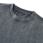 Distressed Oversized Raw Hem Tee
