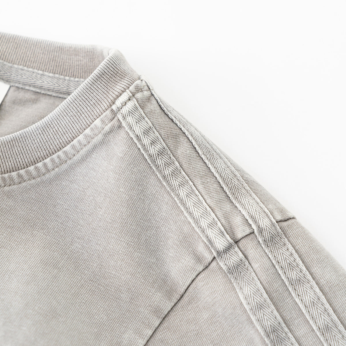 Washed Cotton Pleated Waist Tee 8.55oz