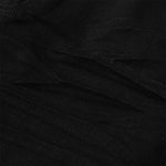 Slim Fit Solid Black Flared Denim Pants