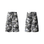 Straight Leg Camo Cargo Bermuda Shorts