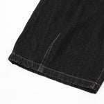 Checkered Bandana Baggy Denim Bermuda Shorts