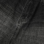 Gradient Fade Knee-Ripped Baggy Jeans