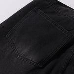 Black Washed Wide Leg Denim Jeans