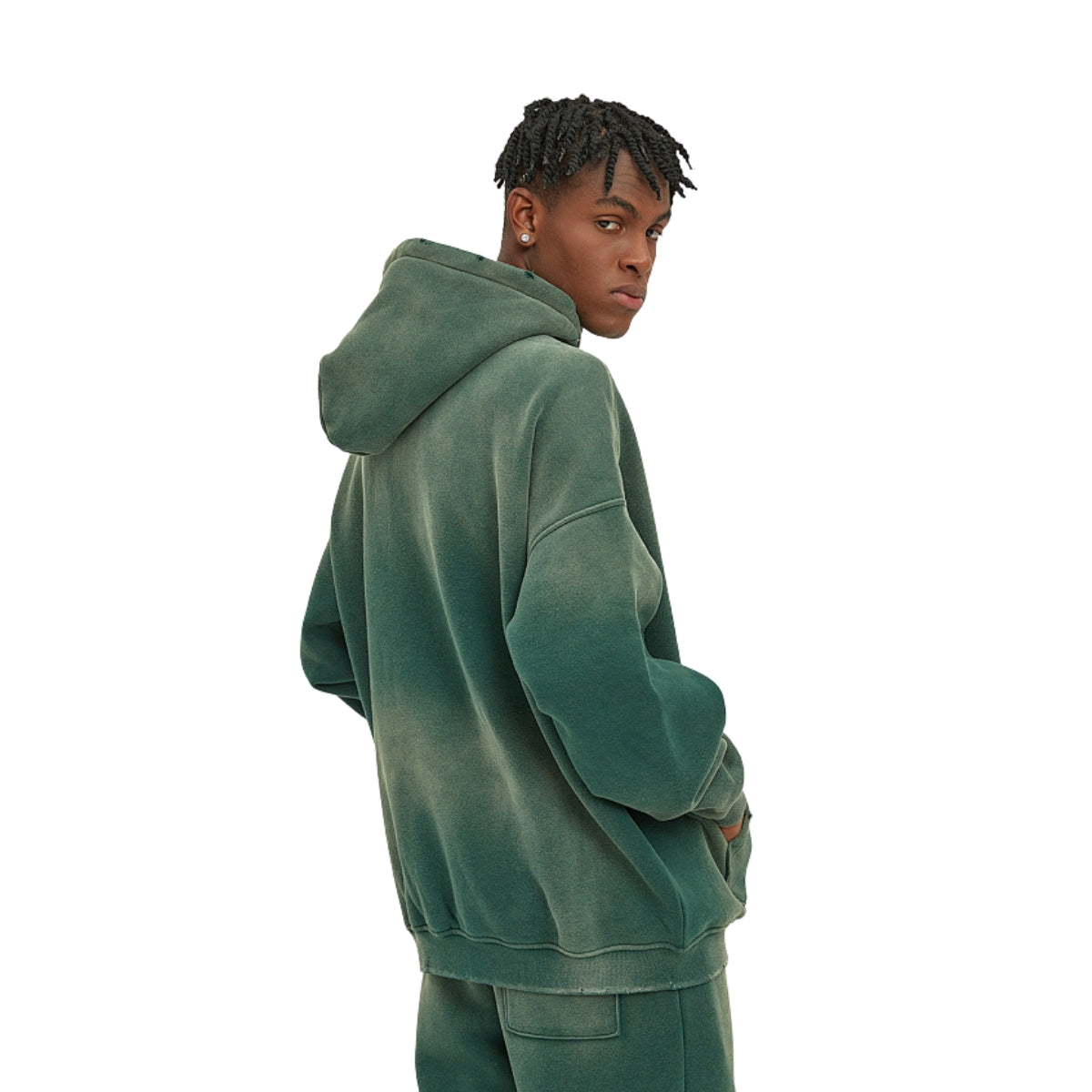 360GSM Washed Spray Dyed Vintage Hoodie