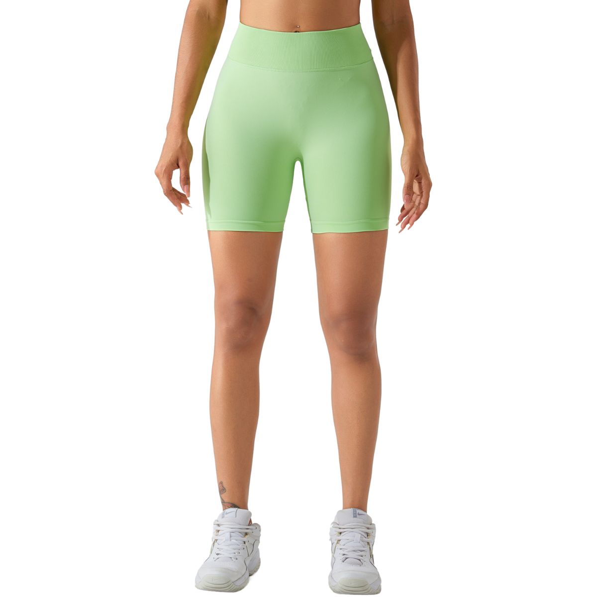 Pantalones cortos de entrenamiento de cintura alta y secado rápido