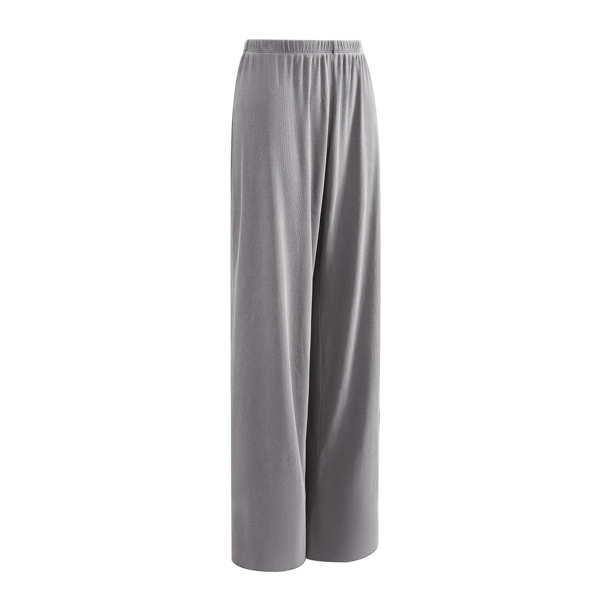 Women's Relaxed Straight Leg Ribbed Trousers