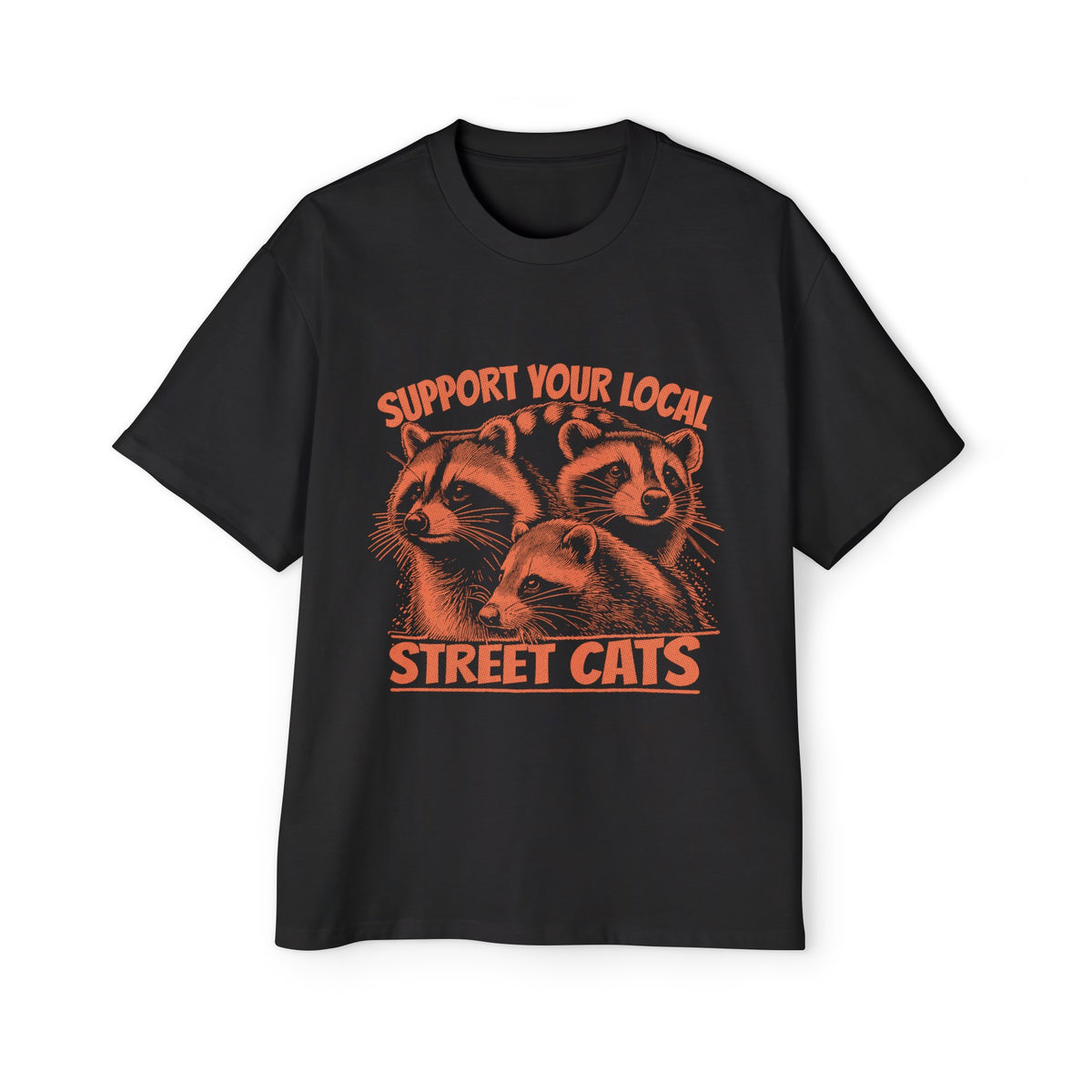 Support Your Local Street Cats Graphic Tee-INNBLAC Fashion Apparel