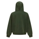 Vintage Oversized Full Zip Kangaroo Pocket Hoodie