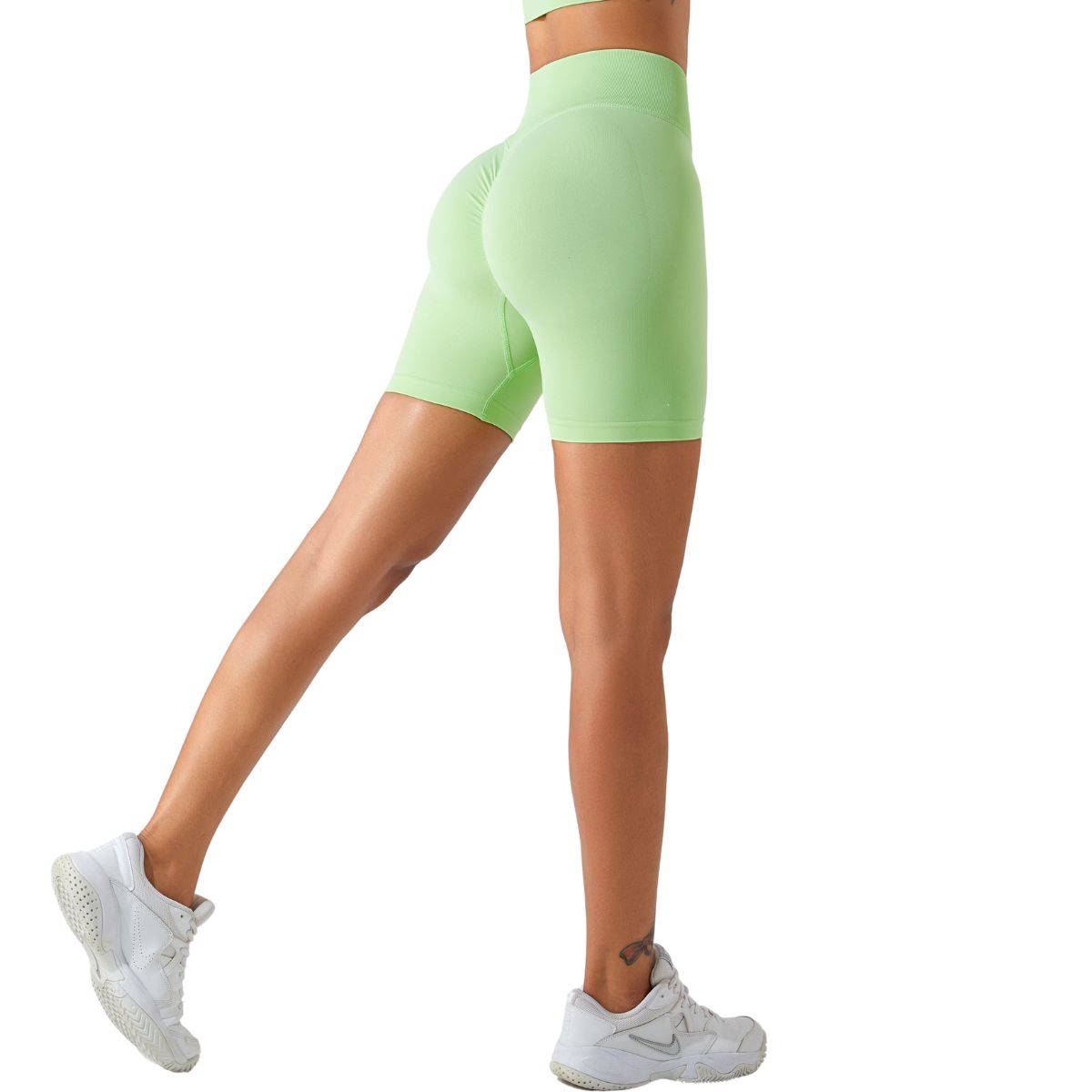 Pantalones cortos de entrenamiento de cintura alta y secado rápido