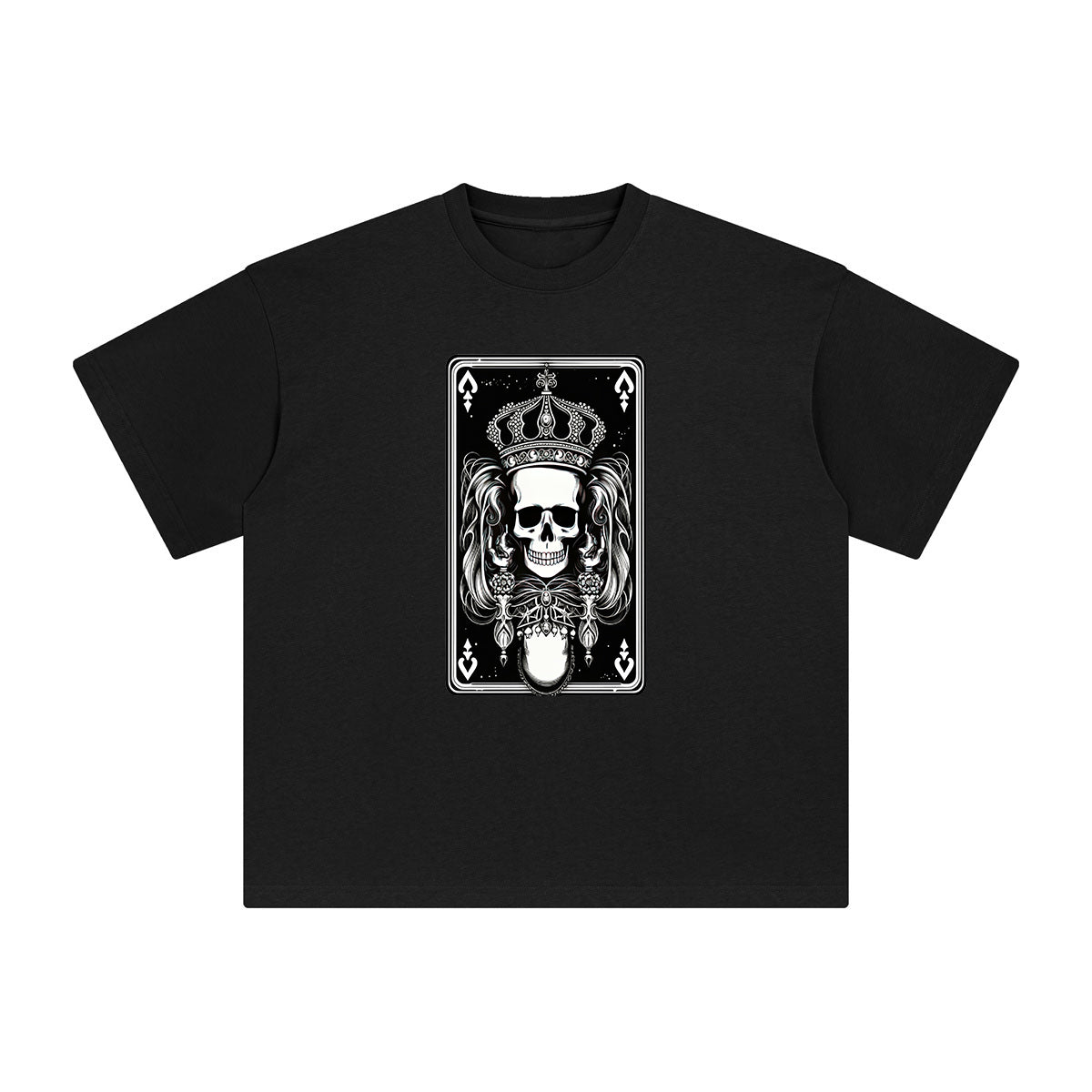Mystery Skeleton Tarot Card Graphic Tee-INNBLAC Fashion Apparel