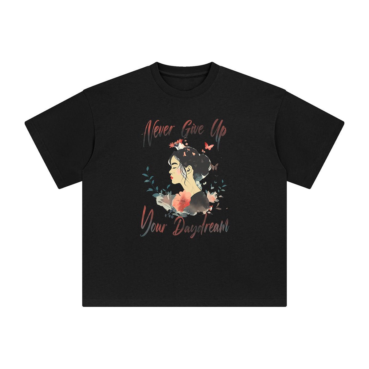 Never Give Up Your Daydream Graphic Tee-INNBLAC Fashion Apparel