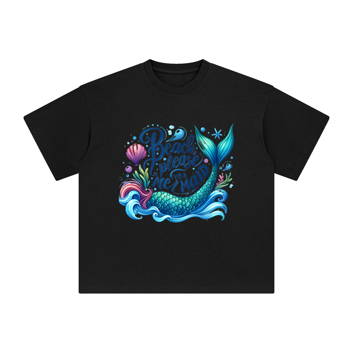 Mermaid Tail Graphic Tee-INNBLAC Fashion Apparel