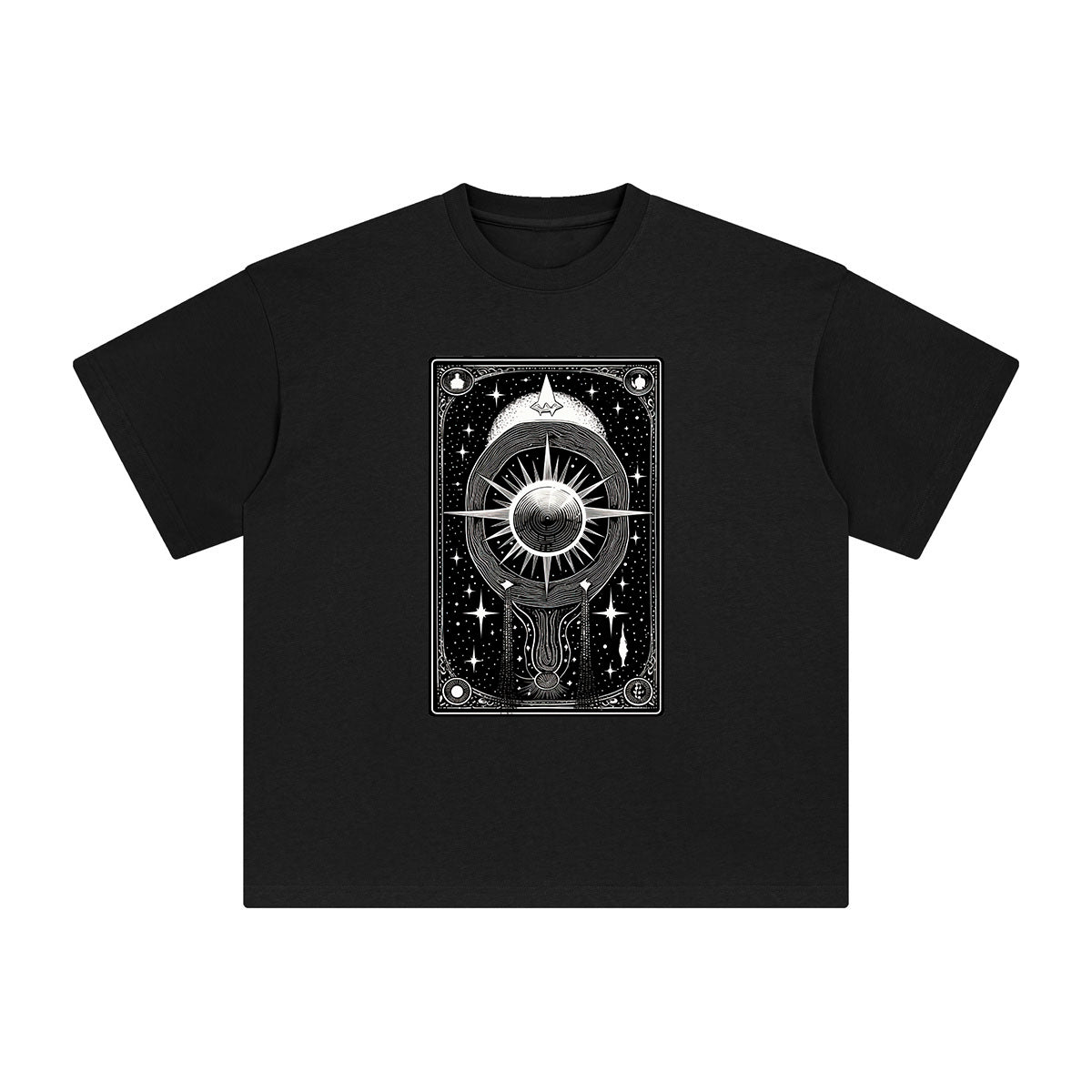 Universe Tarot Card Graphic Tee-INNBLAC Fashion Apparel