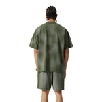 Camiseta con bolsillo desgastado y lavado ácido de 8.5 oz