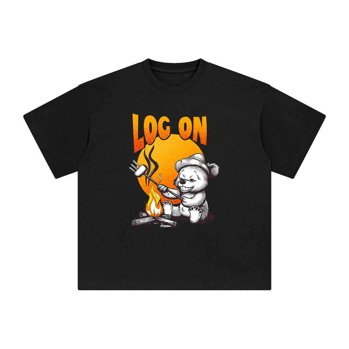 Log On Graphic Tee-INNBLAC Fashion Apparel