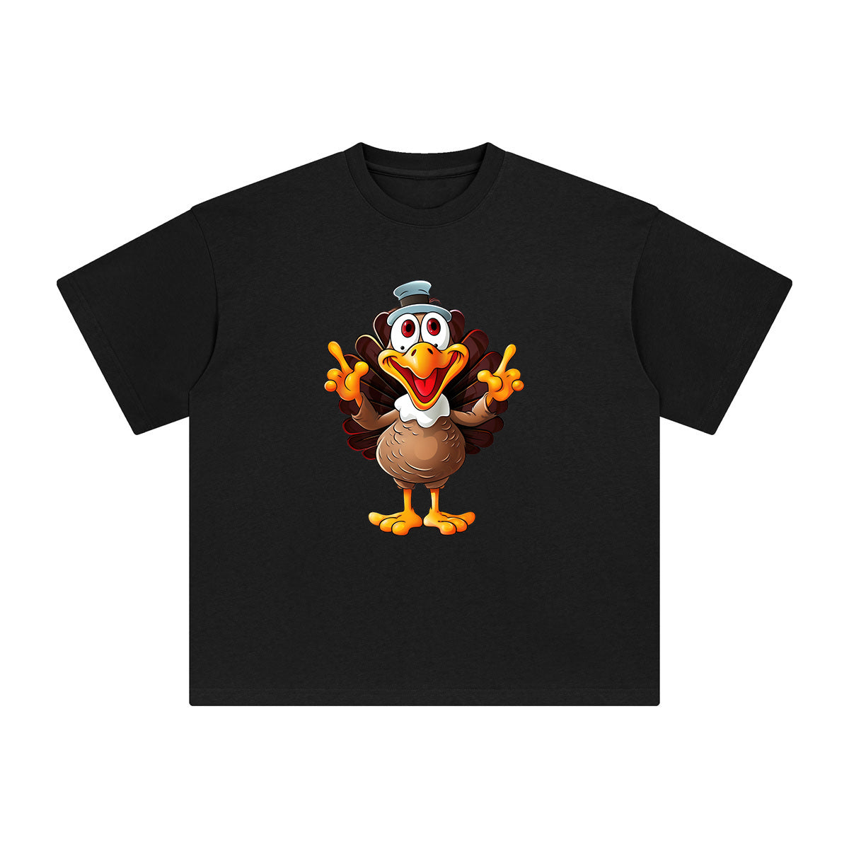 Funny Turkey Graphic Tee-INNBLAC Fashion Apparel