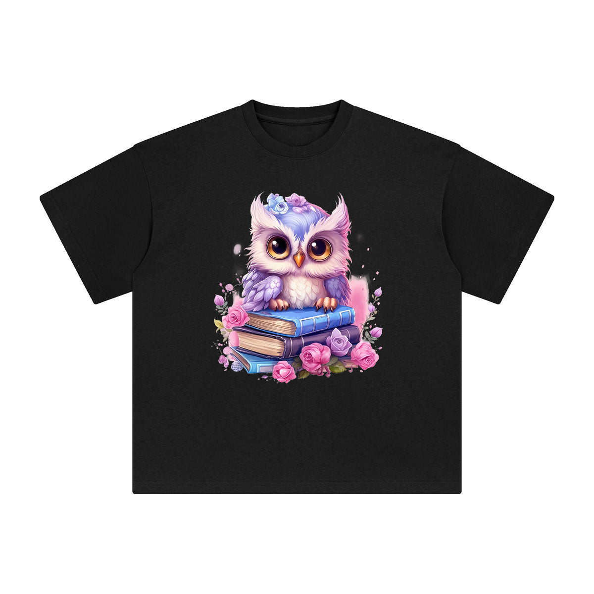 Fairy Owl Graphic Tee-INNBLAC Fashion Apparel