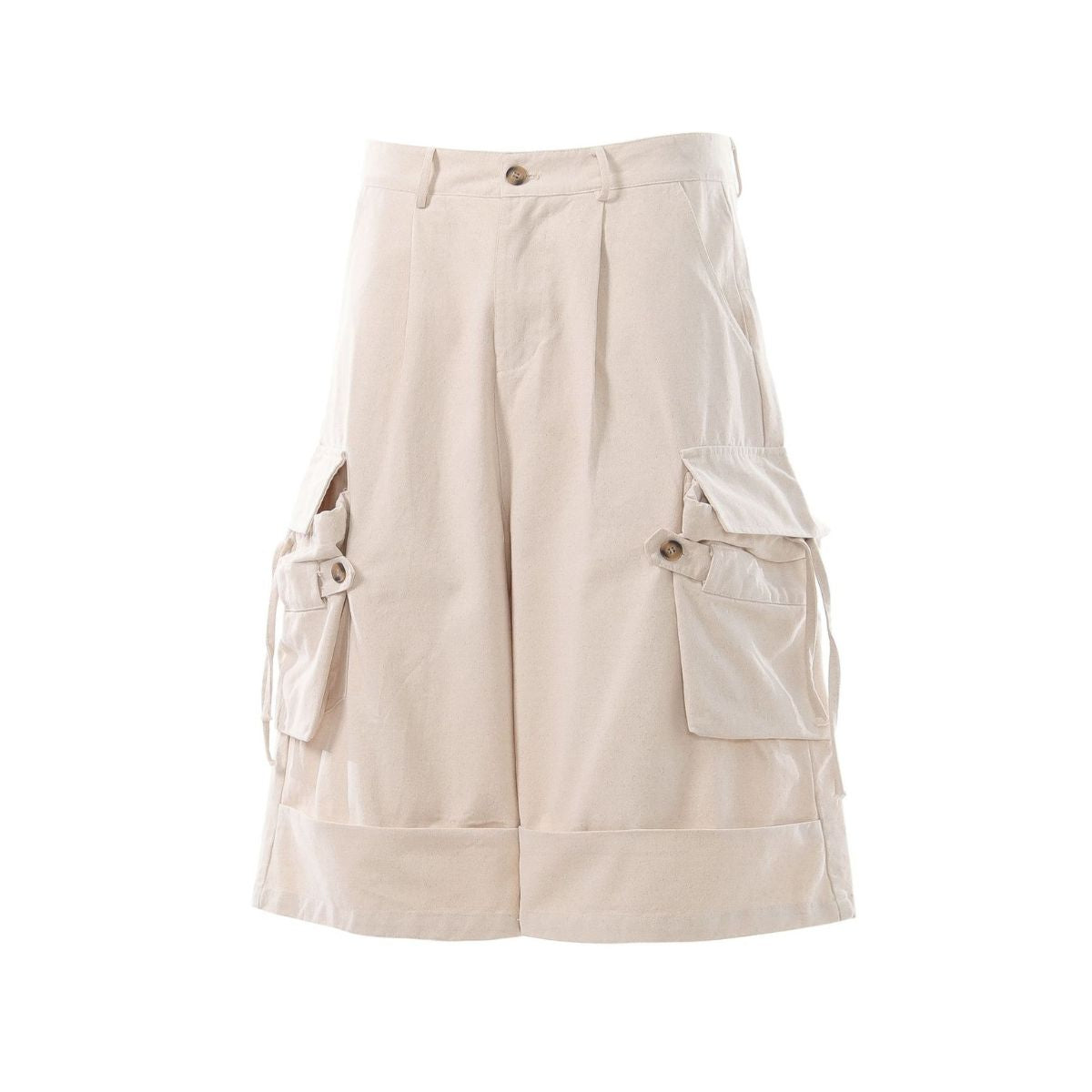 Vintage Multi-Pocket Cargo Bermuda Shorts