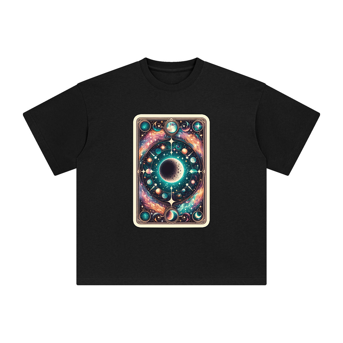 Mystical Moon Tarot Card Graphic Tee-INNBLAC Fashion Apparel