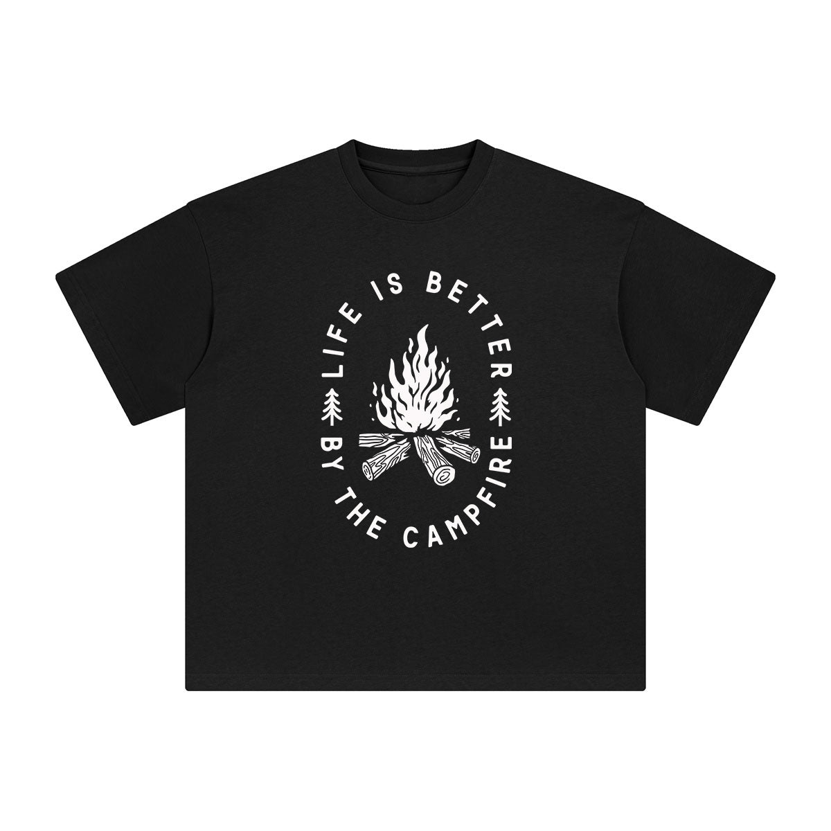 Campfire Graphic Tee-INNBLAC Fashion Apparel