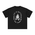 Campfire Graphic Tee-INNBLAC Fashion Apparel