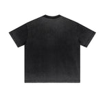 Heavyweight Wash Distressed Baggy Tee 8.25oz-INNBLAC Fashion Apparel