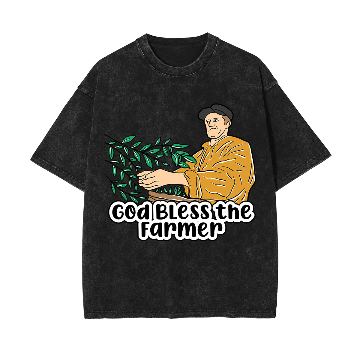 God Bless the Farmer Graphic Tee-INNBLAC Fashion Apparel