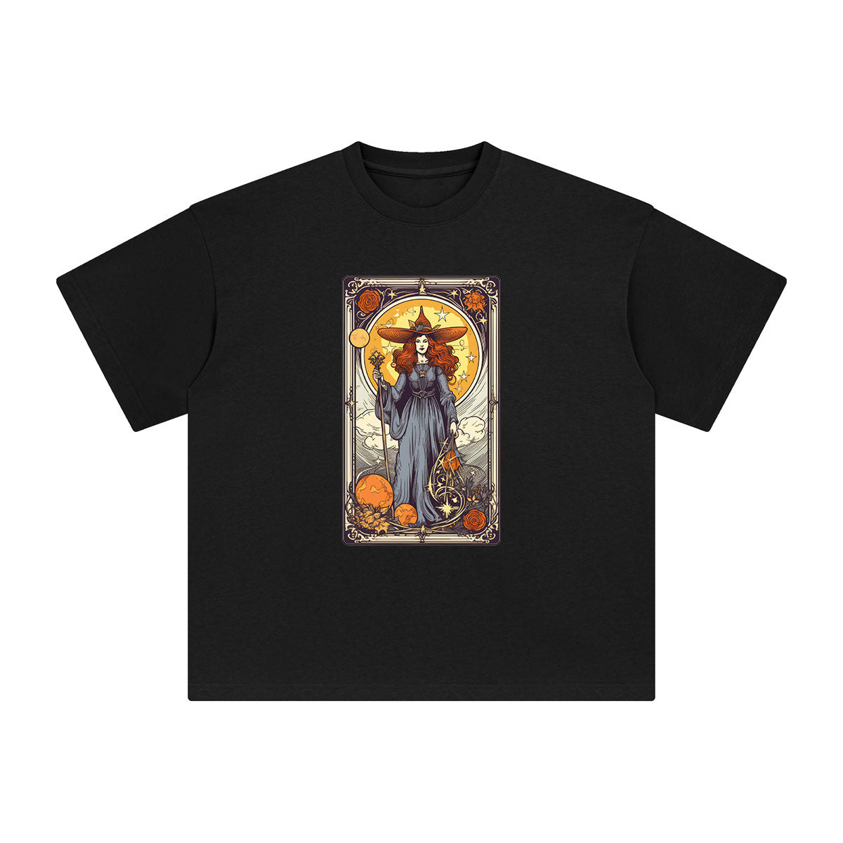 Witch Tarot Card Graphic Tee-INNBLAC Fashion Apparel