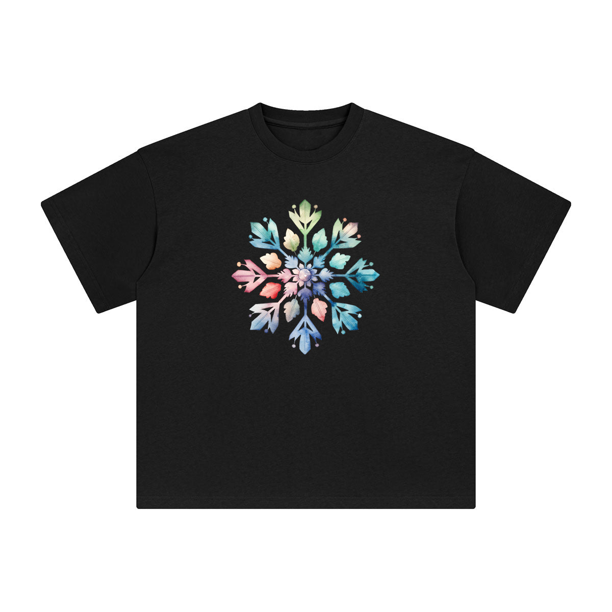 Snowflake Graphic Tee-INNBLAC Fashion Apparel