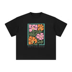 Boho Flower Abstract Graphic Tee-INNBLAC Fashion Apparel