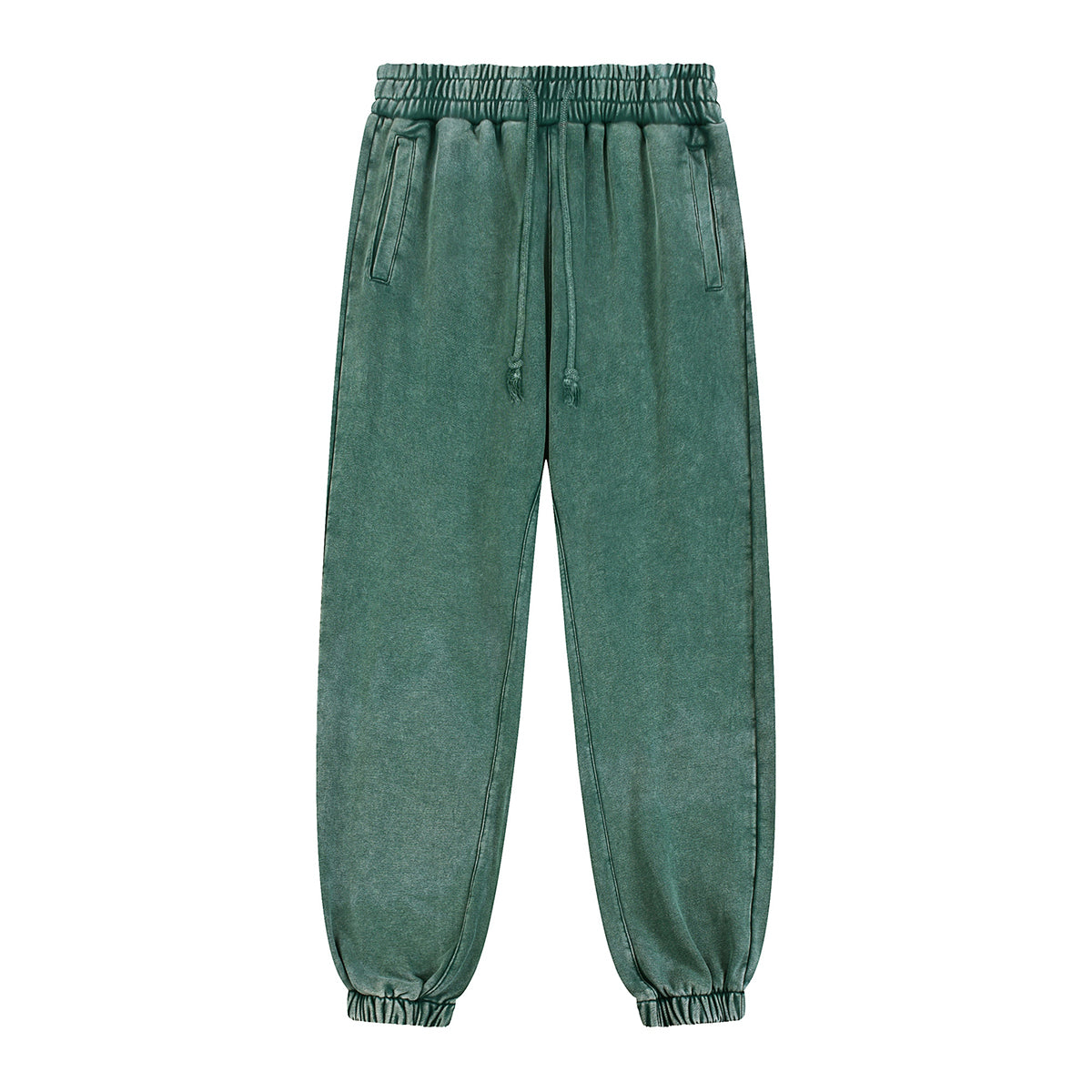 Acid Washed Cotton Baggy Joggers