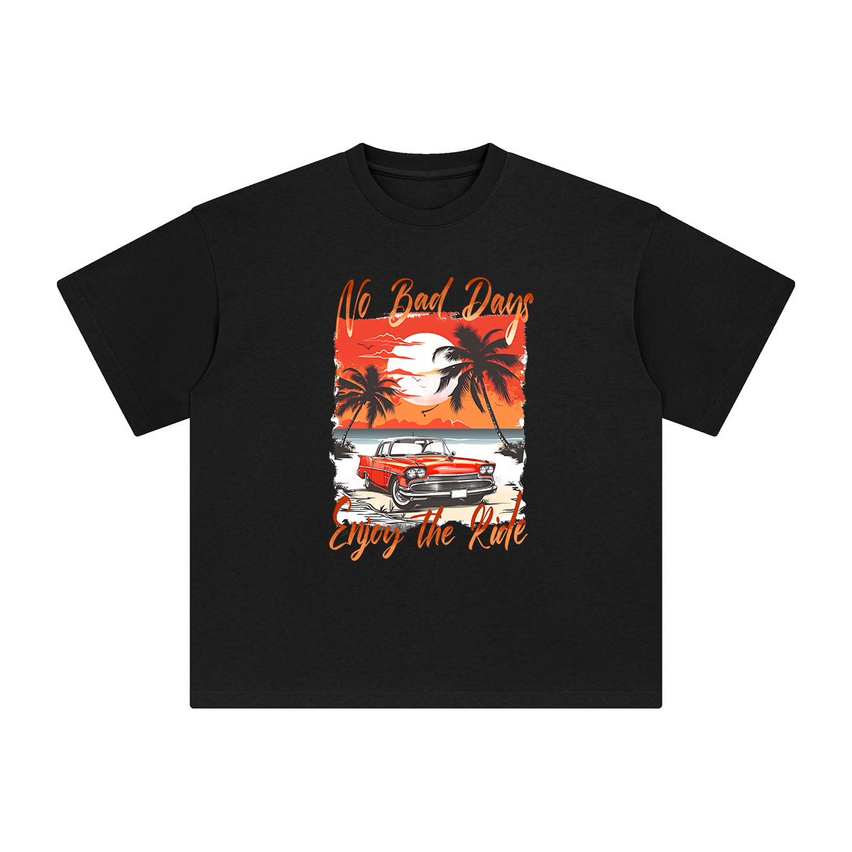 No Bad Days Enjoy the Ride Graphic Tee-INNBLAC Fashion Apparel
