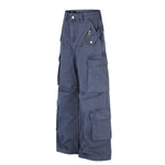 Vintage Multi-Pocket Wide Leg Cargo Pants