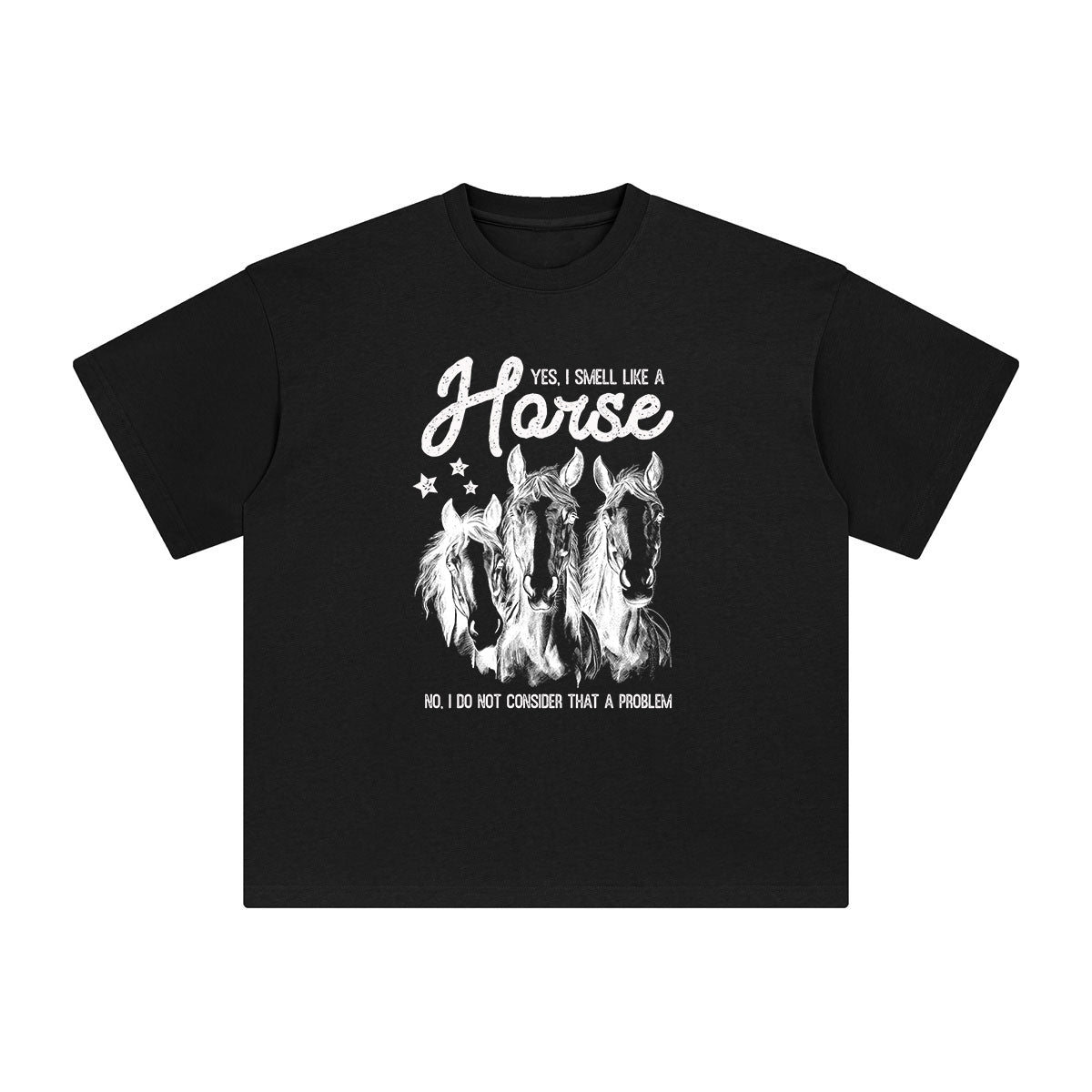 Horse & Quote Graphic Tee-INNBLAC Fashion Apparel