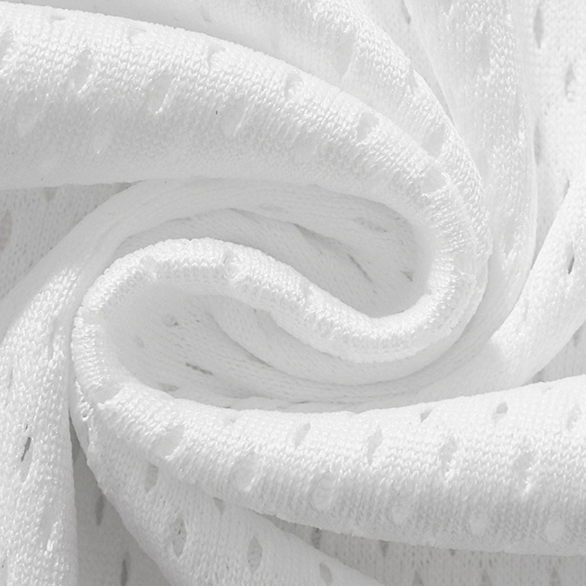 Jersey de malla cuadrada de manga corta de 7.2 oz