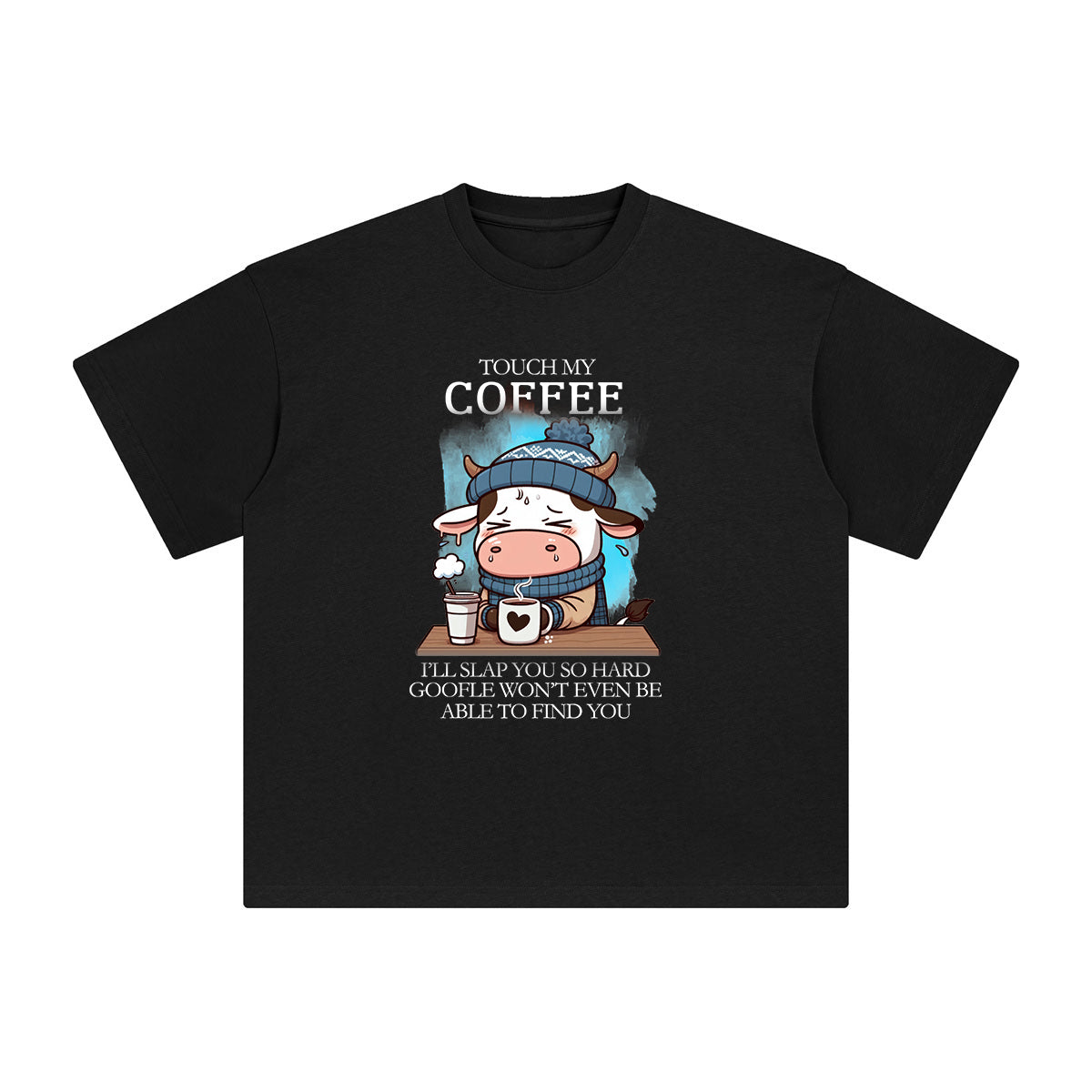 Touch My Coffee Graphic Tee-INNBLAC Fashion Apparel