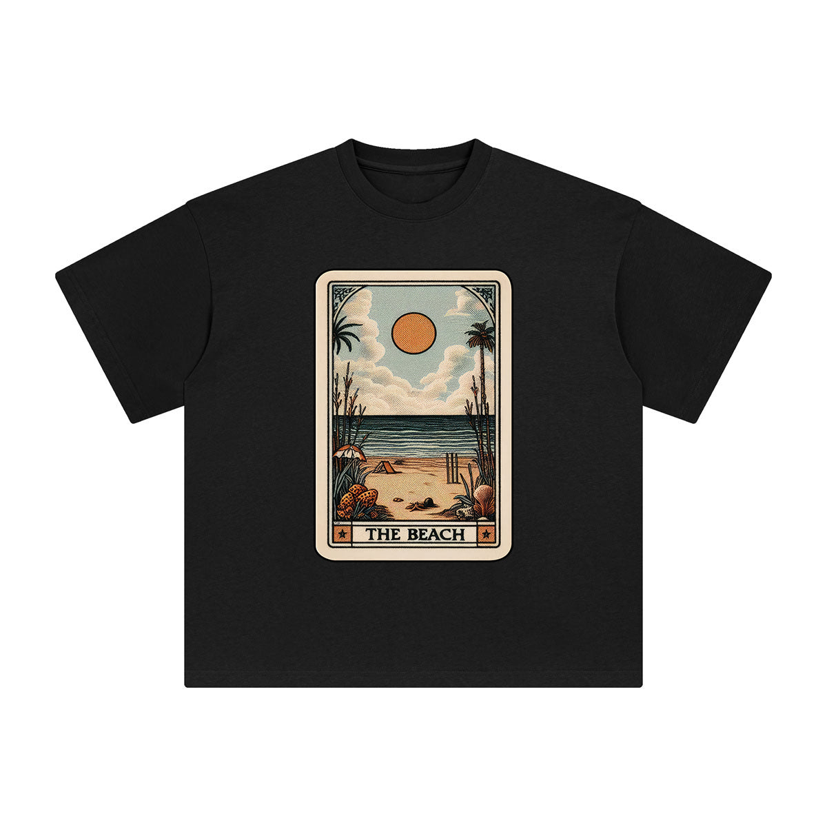 The Beach Vintage Graphic Tee-INNBLAC Fashion Apparel
