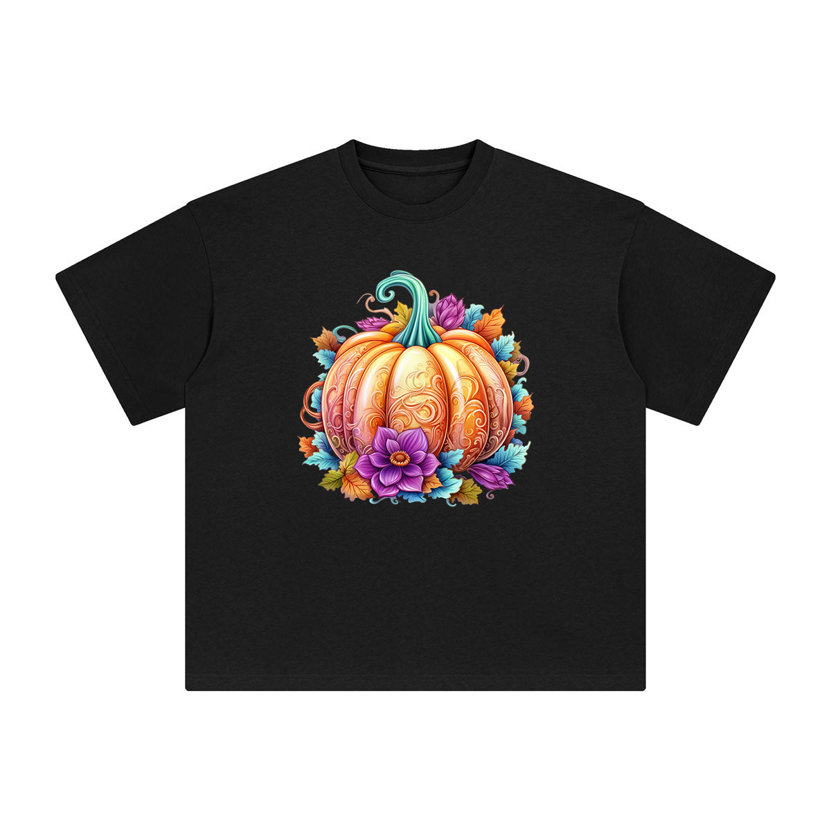 Halloween Pumpkin Graphic Tee-INNBLAC Fashion Apparel