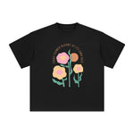 Flowers Abstract Graphic Tee-INNBLAC Fashion Apparel